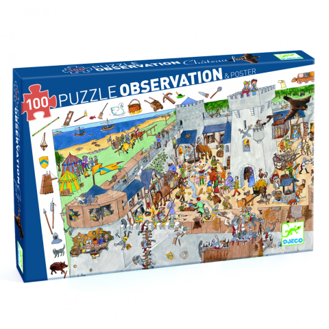 Vârsta - Puzzle observatie Djeco Fortareata, 6-7 ani +