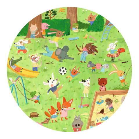 Puzzle observatie Gradina micilor prieteni, Djeco, 4 ani+ [1]