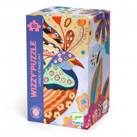 Jucarii copii 2-3 ani - Puzzle Pasarea stralucitoare, Djeco, 2-3 ani +