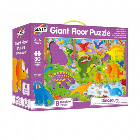 Puzzle Podea: Dinozauri (30 piese), Galt, 2-3 ani + [6]