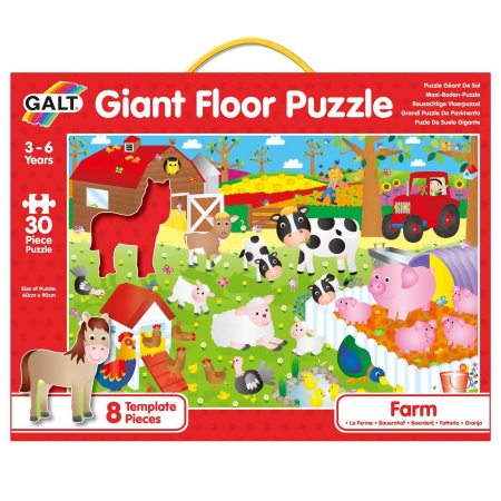 Vârsta - Puzzle Podea: Ferma (30 piese), Galt, 2-3 ani +