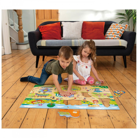 Puzzle Podea: Parcul de distractii (30 piese), Galt, 2-3 ani + [1]