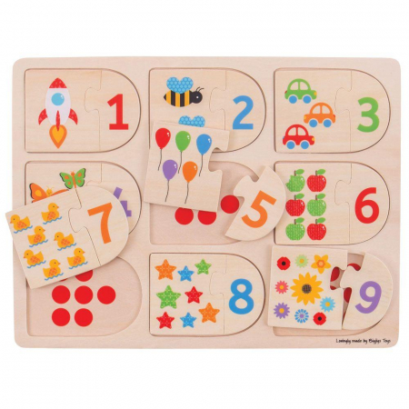 Puzzle - Potriveste-ma la locul meu, BIGJIGS Toys, 1-2 ani + [1]