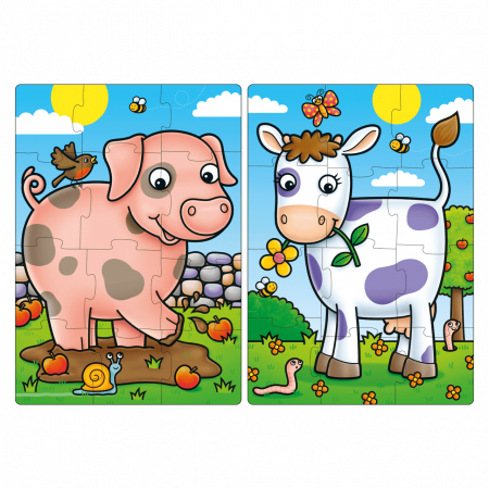 Puzzle Primii Prieteni de la Ferma FIRST FARM FRIENDS, Orchard Toys, 2-3 ani + [2]