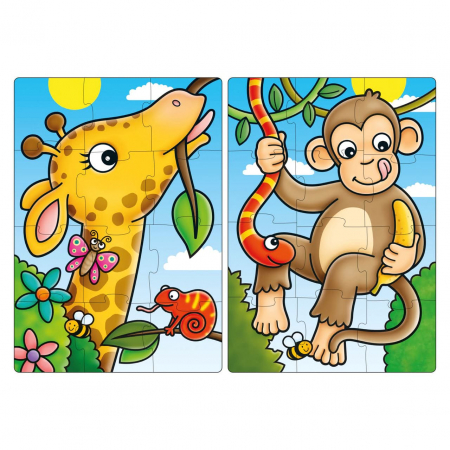 Puzzle Primii Prieteni din Jungla FIRST JUNGLE FRIENDS, Orchard Toys, 2-3 ani + [2]