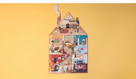 Puzzle reversibil Londji, Bun venit acasa, 2-3 ani + [4]