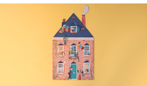 Puzzle reversibil Londji, Bun venit acasa, 2-3 ani + [3]