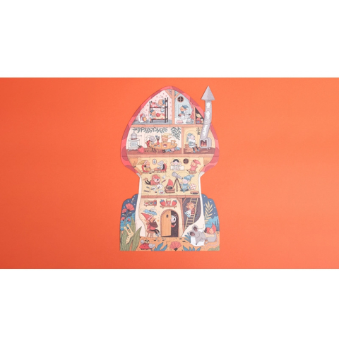 Puzzle reversibil Vise dulci, Londji, 3-6 ani [3]