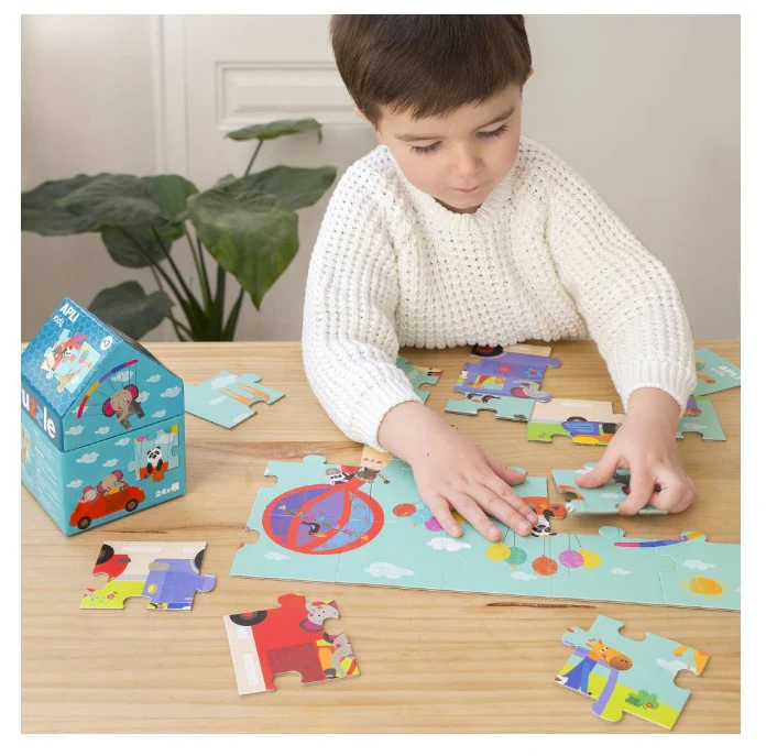 Vârsta - Puzzle Safari 24 piese, Apli Kids, +3 ani