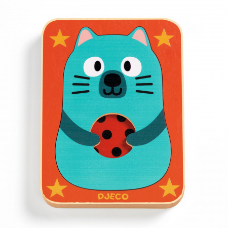 Puzzle bebelusi - Puzzle straturi Max & co, Djeco, 0-1 ani +