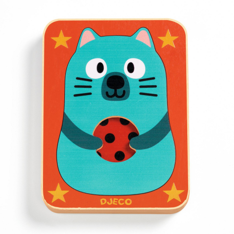 Puzzle bebelusi - Puzzle straturi Max & co, Djeco, 0-1 ani +
