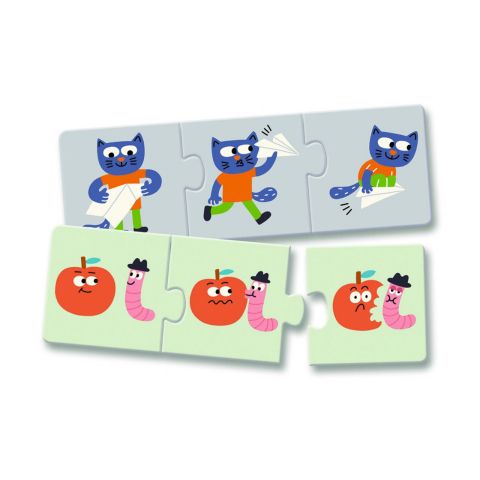 Puzzle trio povesti Djeco, 1-2 ani + [1]