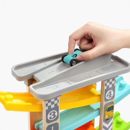 Rampa etajata cu masinute de curse, Topbright, 1-2 ani + [3]