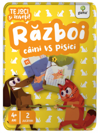 Jucarii copii 2-3 ani - Război câini vs pisici (joc educativ interactiv)