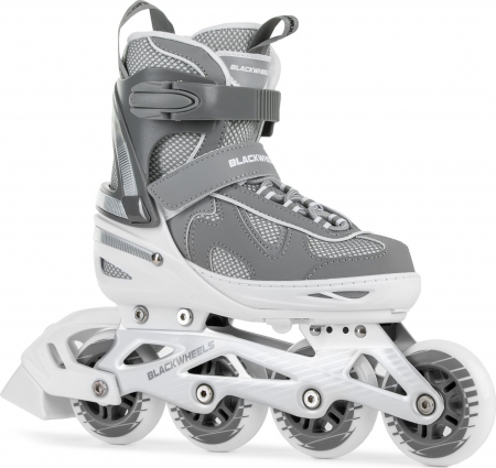 Role si Skateboard - Role copii BlackWheels Flex Pro Gri, reglabil copii marimea 34-37