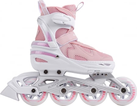 Role si Skateboard - Role copii BlackWheels Flex Pro Roz, reglabil copii marimea 34-37