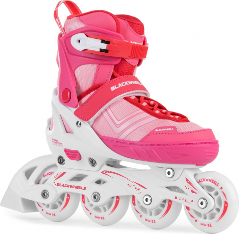 Role copii BlackWheels Playful Roz, reglabile marime 32-35 [1]