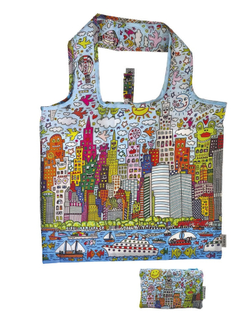 Jucarii copii 8-9 ani - Sacosa din material reciclat, design James Rizzi