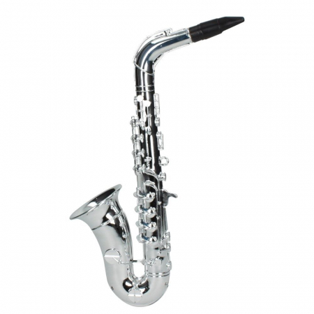 Jucarii muzicale - Saxofon plastic metalizat, 8 note, Reig Musicales, 2-3 ani +