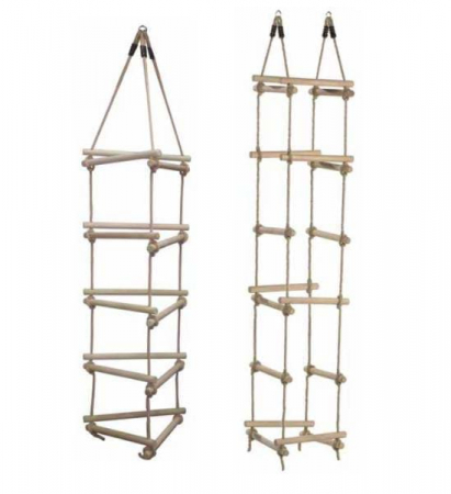 Scara din franghie cu mai multe laturi Cu 3 laturi [1]