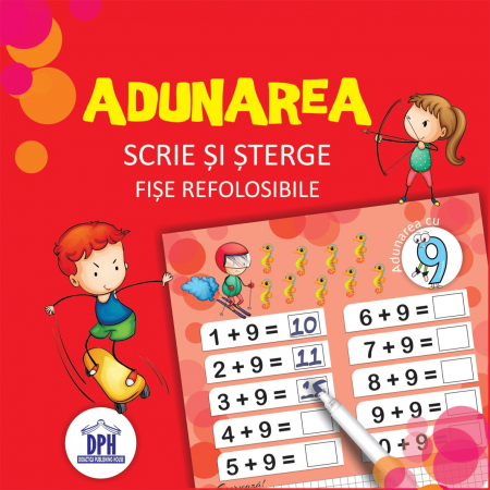 Carti pentru copii - Scrie si sterge - Adunarea, DPH, 6-7 ani +