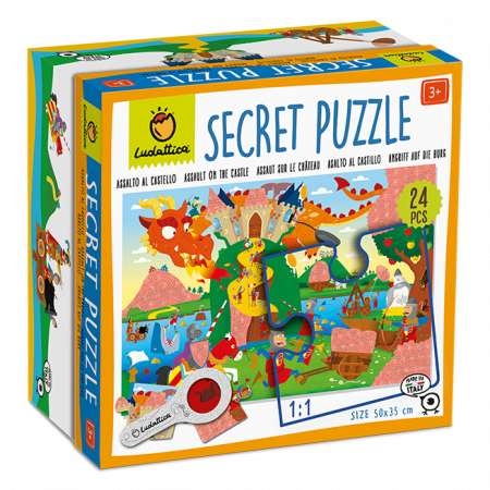 Vârsta - Secret Puzzle - Asaltul castelului, Ludattica, 3 ani+