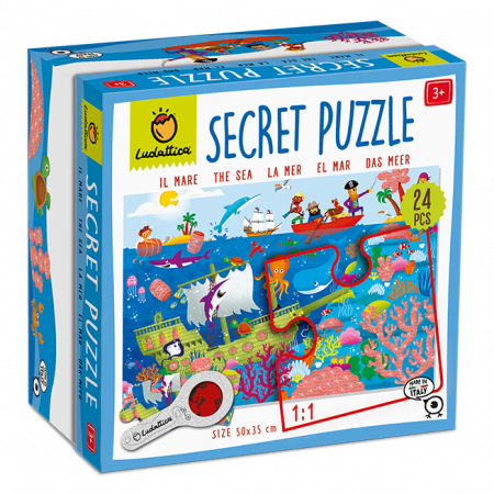 Vârsta - Secret Puzzle - Marea, Ludattica, 2-5 ani, 24 piese