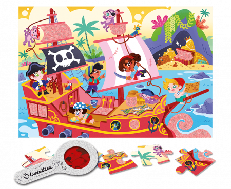Secret Puzzle - Pirații, Ludattica, 2-5 ani, 24 piese [1]
