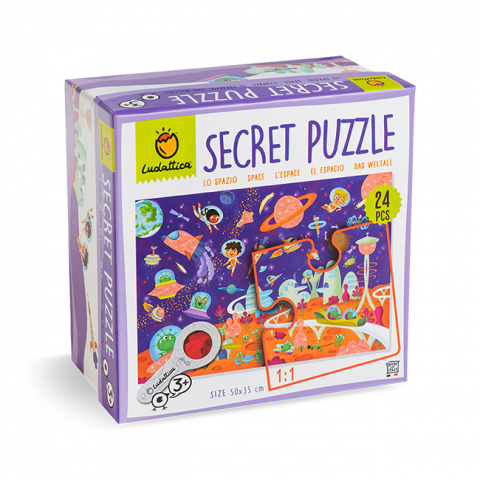Vârsta - Secret Puzzle - Spațiul +3 Ani, 24 piese
