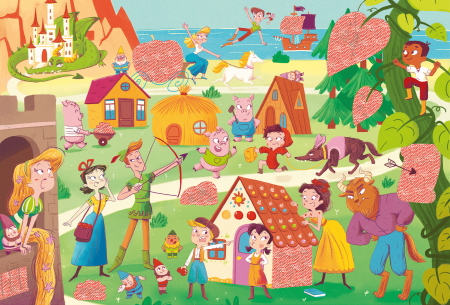 Puzzle tip Detectiv - Secret Puzzle Zane din povesti, +3 ani [2]