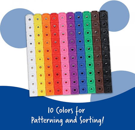 Set 100 piese MathLink, Learning Resources, 4-5 ani + [2]