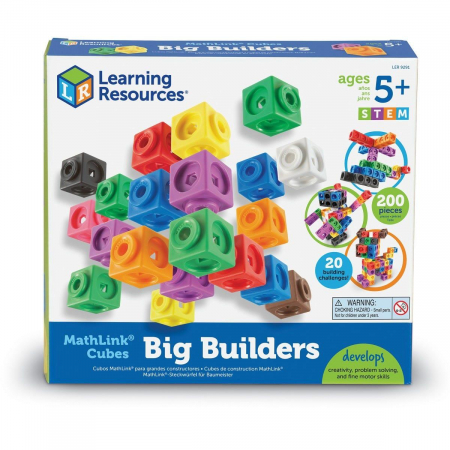 Set 200 piese MathLink, Learning Resources, 4-5 ani + [10]