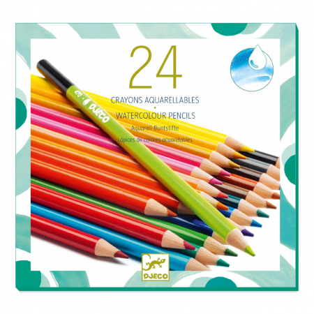 Vârsta - Set 24 creioane acuarela, Djeco