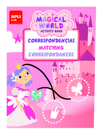 Set 3 carti cu activitati reutilizabile - Magie, +3 ani Apli Kids [3]