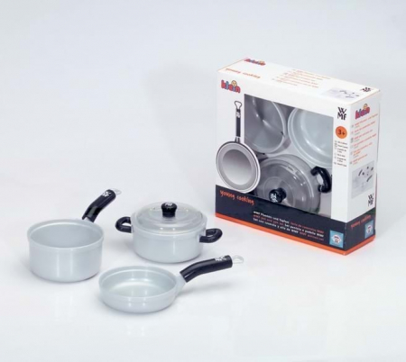 Bucatarii copii - Set 3 vase bucatarie, WMF, Klein, 2-3 ani +