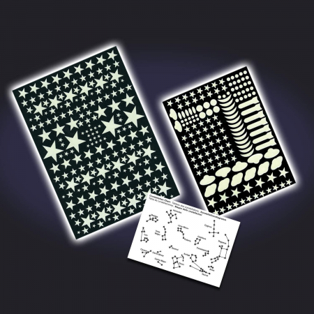 Set 350 abtibilduri reflectorizante - Stele, Brainstorm, 2-3 ani + [1]