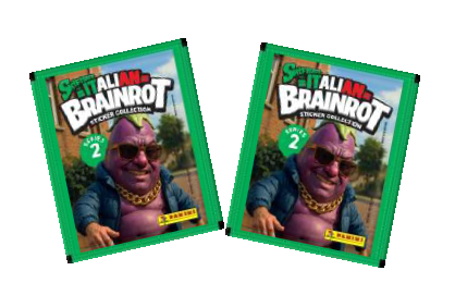 Set 36 plicuri cu stickere Skifidol Italian Brainrot Panini [1]
