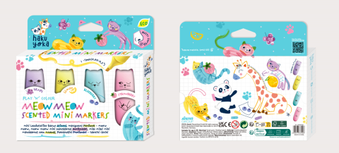 Set 4 Mini Markere Parfumate - Meow Meow [2]