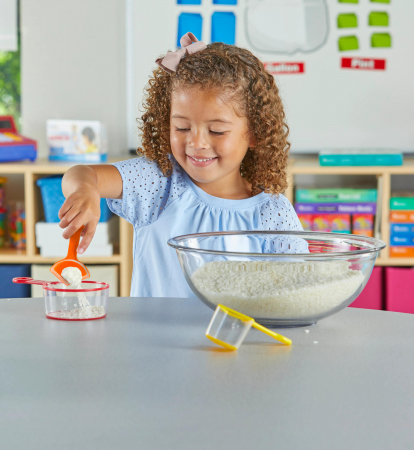 Set 4 recipiente pentru masurare, Hand2Mind, 2-3 ani + [2]