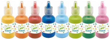 Papetarie si Rechizite - Set 8 Culori guase Djeco, 2-3 ani +