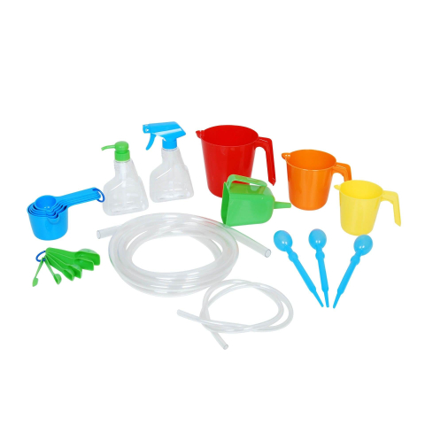 Jucarii si jocuri copii - Set Activitati cu Nisip si Apa - Accesorii pentru Joaca Senzoriala si Experimente, 3+ Ani