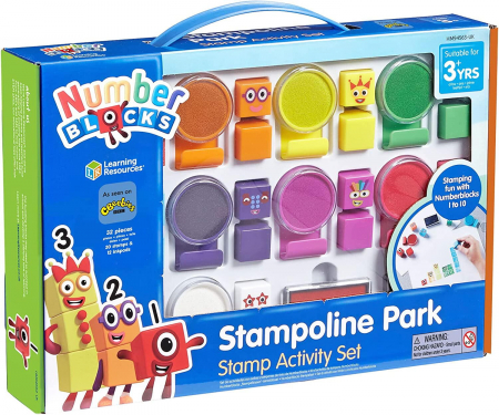 Jucarii copii 4-5 ani - Set activitati cu stampile - Numberblocks, Hand2Mind, 4-5 ani +