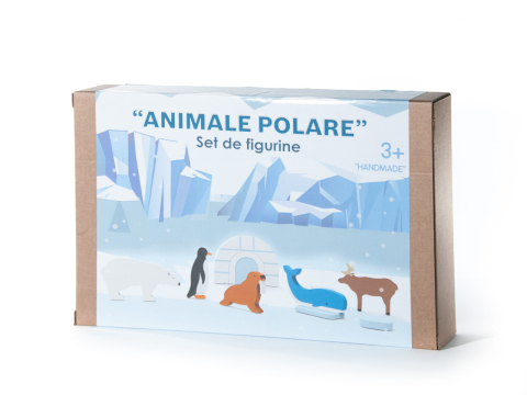 Jucarii copii 2-3 ani - Set animale polare, Marc toys, 2-3 ani +