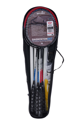 Set badminton 4 rachete, 2 fluturasi, fileu in husa de depozitare [4]
