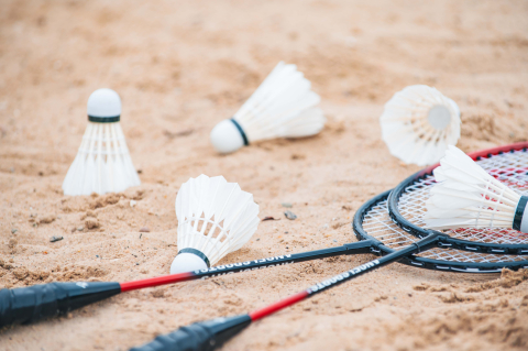 Set badminton 4 rachete, 2 fluturasi, fileu in husa de depozitare [2]