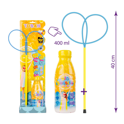 Jucarii si jocuri copii - Set Baloane de sapun gigante - accesoriu fluture + solutie 400 ml