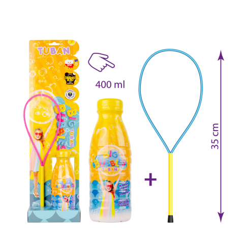 Jucării ȋndemânare - Set Baloane de sapun gigante - Inel + solutie 400 ml