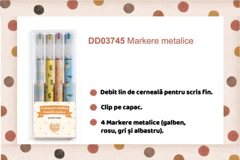 Set carioca (marker) metalica Djeco, 6-7 ani + [1]