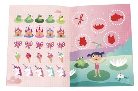 Set carti cu activitati reutilizabile - Aventuri (Magie si Pirati), 6 bucati, +3 ani Apli Kids [11]