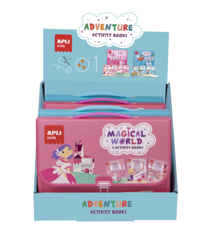 Vârsta - Set carti cu activitati reutilizabile - Aventuri (Magie si Pirati), 6 bucati, +3 ani Apli Kids